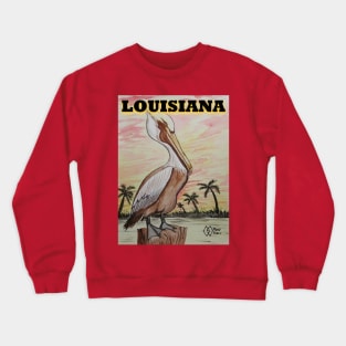 Louisiana Pelican Crewneck Sweatshirt